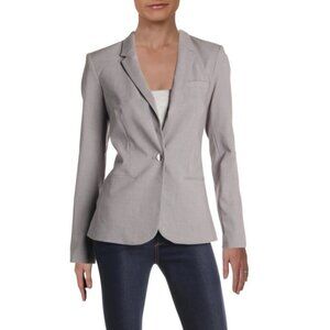 Calvin Klein Suit Jacket Blazer 16 Gray 2 Button Classic Stretch NEW